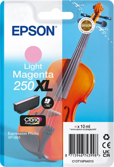 Epson 250XL Magenta Claro Claria Photo HD