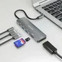 Aisens USB-C Dock 6 en 1 Gris ASUC-6P016-GR