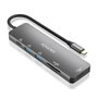 Aisens USB-C Dock 6 en 1 HDMI 4K, 2x USB-A, PD 100W, Gris