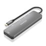 Aisens USB-C Dock 6 en 1 HDMI 4K, 2x USB-A, PD 100W, Gris
