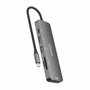 Aisens USB-C Dock 6 en 1 HDMI 4K, 2x USB-A, PD 100W, Gris