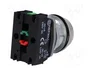 PROMET Interruptor de presión rojo 30mm NC + NA