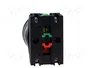 PROMET Interruptor de presión rojo 30mm NC + NA