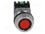 PROMET Interruptor de presión rojo 30mm NC + NA