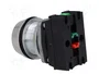 PROMET Interruptor de presión rojo 30mm NC + NA