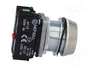 PROMET Interruptor de presión rojo 30mm NC + NA