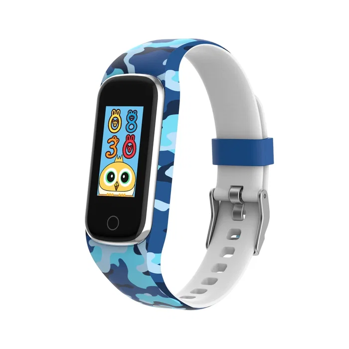 Denver BFK-312C Smartband o Pulsera de Actividad Infantil Negro/Azul - Monitor de Ritmo Cardíaco, Sueño, Podómetro, Pantalla Táctil, Bluetooth