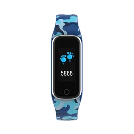 Denver BFK-312C Smartband o Pulsera de Actividad Infantil Negro/Azul - Monitor de Ritmo Cardíaco, Sueño, Podómetro, Pantalla Táctil, Bluetooth