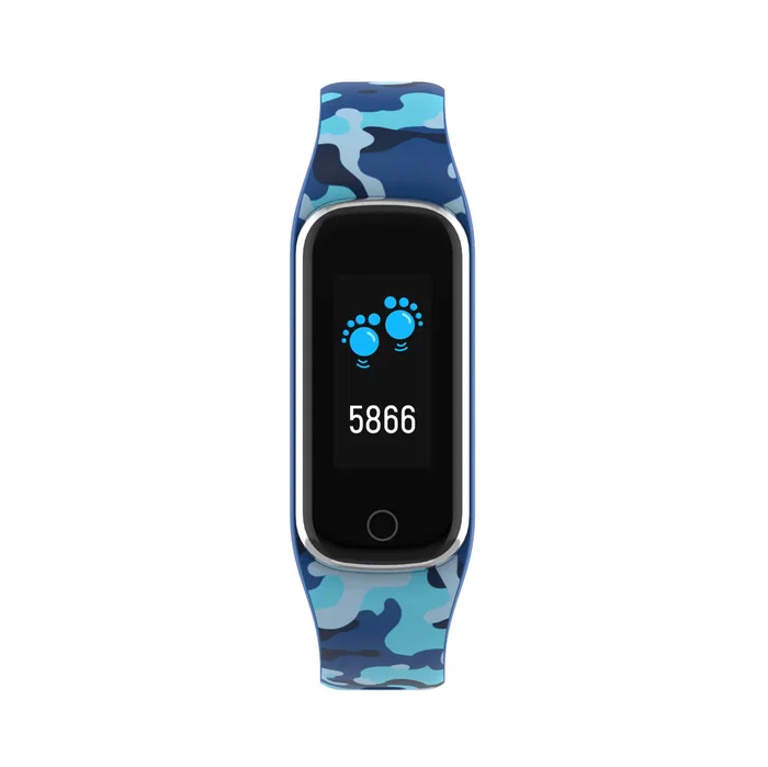 Denver BFK-312C Smartband o Pulsera de Actividad Infantil Negro/Azul - Monitor de Ritmo Cardíaco, Sueño, Podómetro, Pantalla Táctil, Bluetooth