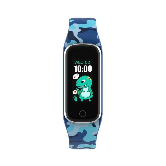 Denver BFK-312C Smartband o Pulsera de Actividad Infantil Negro/Azul - Monitor de Ritmo Cardíaco, Sueño, Podómetro, Pantalla Táctil, Bluetooth