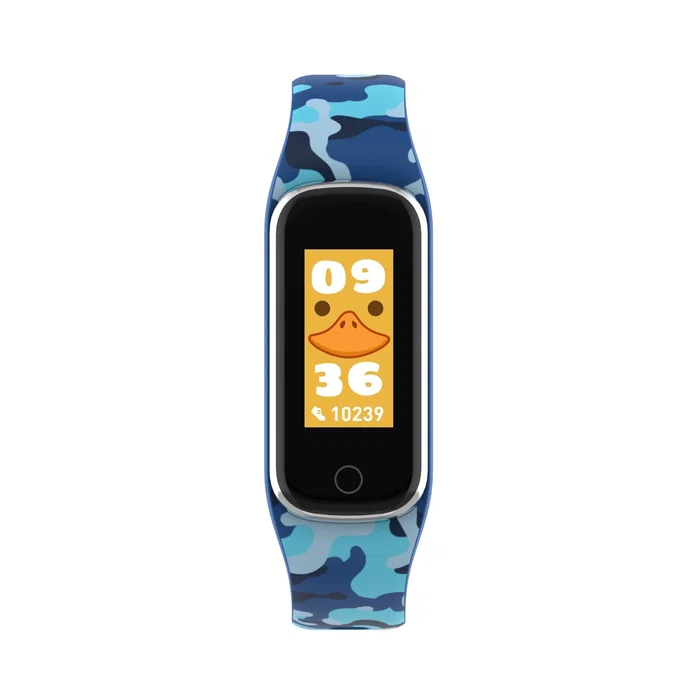 Denver BFK-312C Smartband o Pulsera de Actividad Infantil Negro/Azul - Monitor de Ritmo Cardíaco, Sueño, Podómetro, Pantalla Táctil, Bluetooth