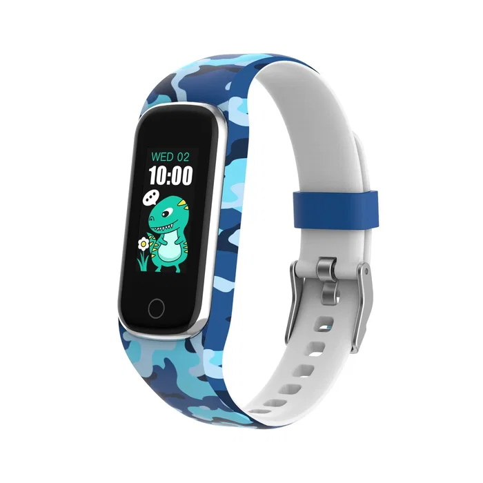 Denver BFK-312C Smartband o Pulsera de Actividad Infantil Negro/Azul - Monitor de Ritmo Cardíaco, Sueño, Podómetro, Pantalla Táctil, Bluetooth