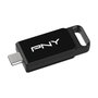 PNY Elite USB flash drive 64 GB USB Tipo-C Negro
