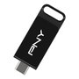 PNY Elite USB flash drive 64 GB USB Tipo-C Negro