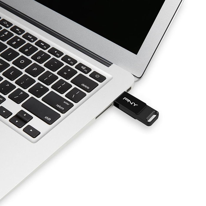 PNY Elite USB flash drive 64 GB USB Tipo-C Negro