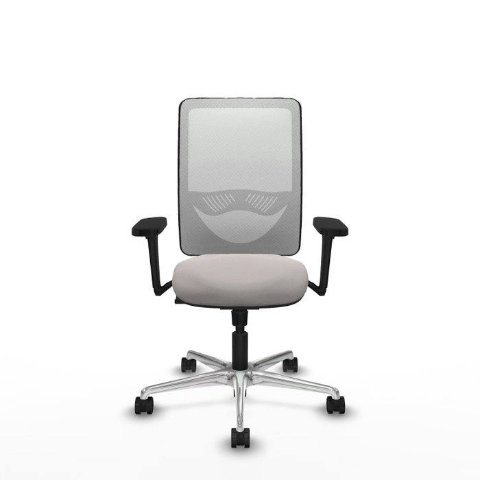 PIQUERAS Y CRESPO Silla de oficina Zulema con Mecanismo Sincro y Brazos 3D Blanco