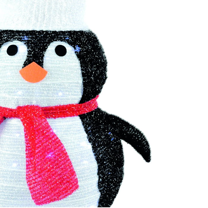 Bambasy Pingüino plegable LED 600mm con 8 funciones y luz fría