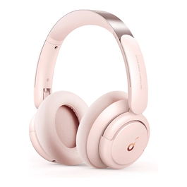 Anker Soundcore Life Q30 A3028051 - Auriculares Inalámbricos Diadema con Reducción de Ruido Activa (ANC), Batería 60h, Bluetooth 5.3, Color Rosa Sakura Pink