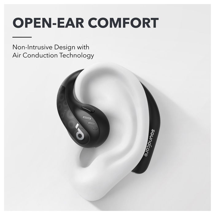 Anker Soundcore AeroFit Pro Auriculares Inalámbricos True Wireless Negro para Deporte y Uso Diario