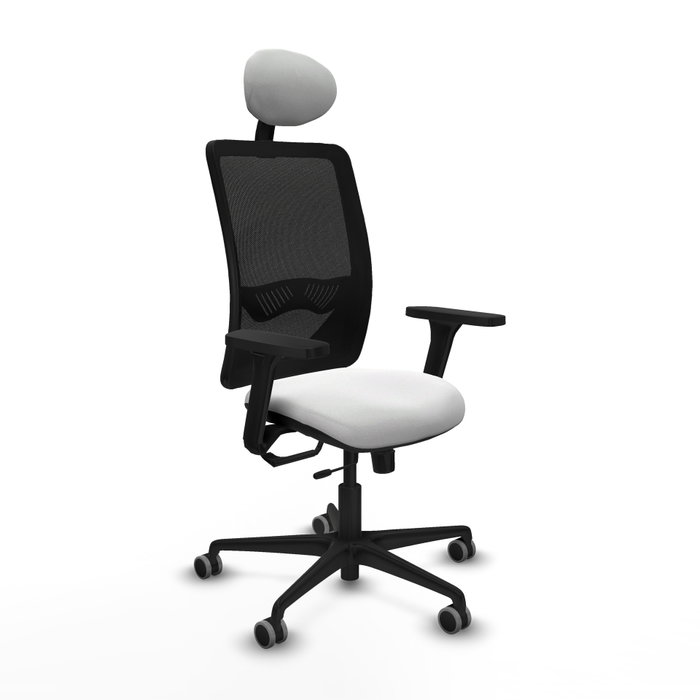 PIQUERAS Y CRESPO Silla de oficina Zulema con mecanismo Sincro/Traslack, Blanco y Negro PIQUERAS Y CRESPO Silla de oficina Zulema con mecanismo Sincro/Traslack, Blanco y Negro