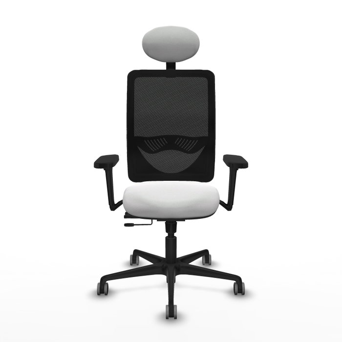 PIQUERAS Y CRESPO Silla de oficina Zulema con mecanismo Sincro/Traslack, Blanco y Negro PIQUERAS Y CRESPO Silla de oficina Zulema con mecanismo Sincro/Traslack, Blanco y Negro