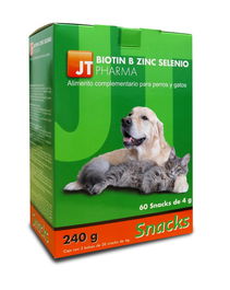 Biotin B Zinc Selenio 240 gr - 60 Snacks de 4 gr