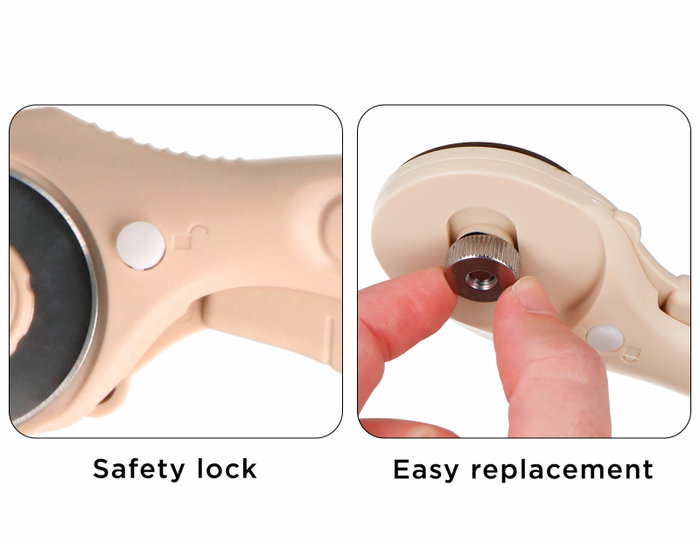 Innspiro Cúter rotatorio de 45 mm con mango ergonómico