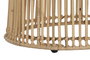 DKD Home Decor Mesita Auxiliar de Ratán y Acero Natural