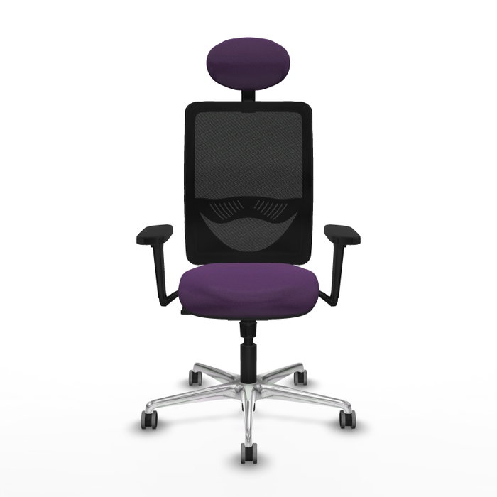 PIQUERAS Y CRESPO Silla de oficina Zulema con mecanismo Sincro, Morado y Negro PIQUERAS Y CRESPO Silla de oficina Zulema con mecanismo Sincro, Morado y Negro