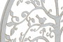 DKD Home Decor Decoración de Pared Metal Árbol Blanco 40x40 cm