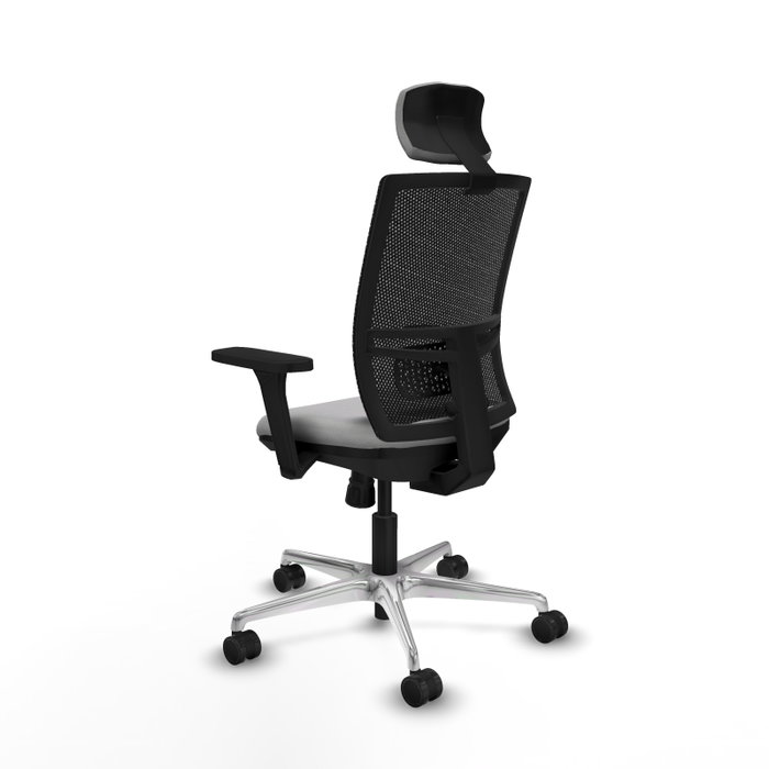 PIQUERAS Y CRESPO Silla de oficina Yunquera con mecanismo Sincro, Gris claro y Negro PIQUERAS Y CRESPO Silla de oficina Yunquera con mecanismo Sincro, Gris claro y Negro