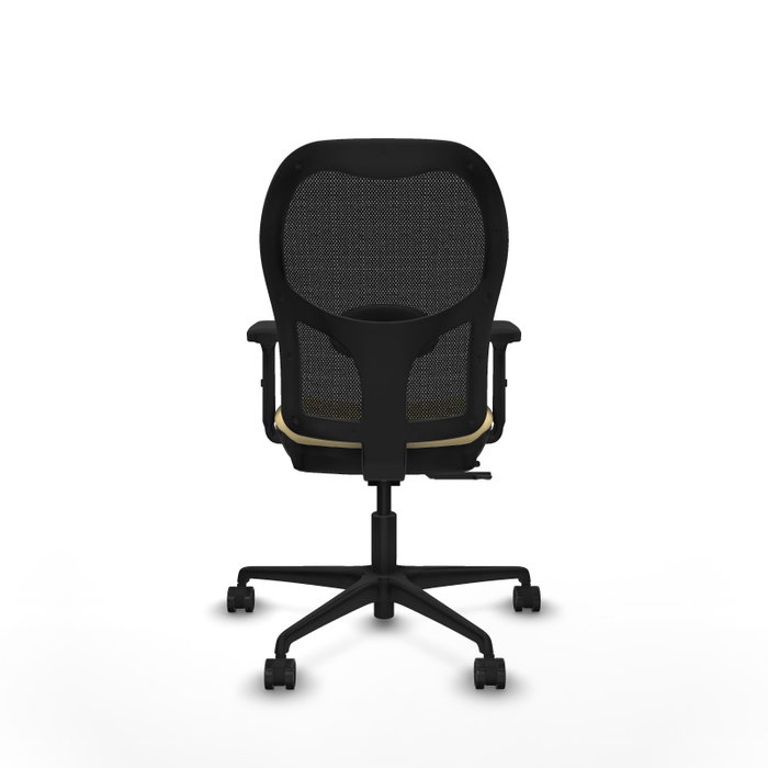 PIQUERAS Y CRESPO Silla de oficina Jorquera con mecanismo Sincro/Traslack, Similpiel Crema y Malla Negro PIQUERAS Y CRESPO Silla de oficina Jorquera con mecanismo Sincro/Traslack, Similpiel Crema y Malla Negro