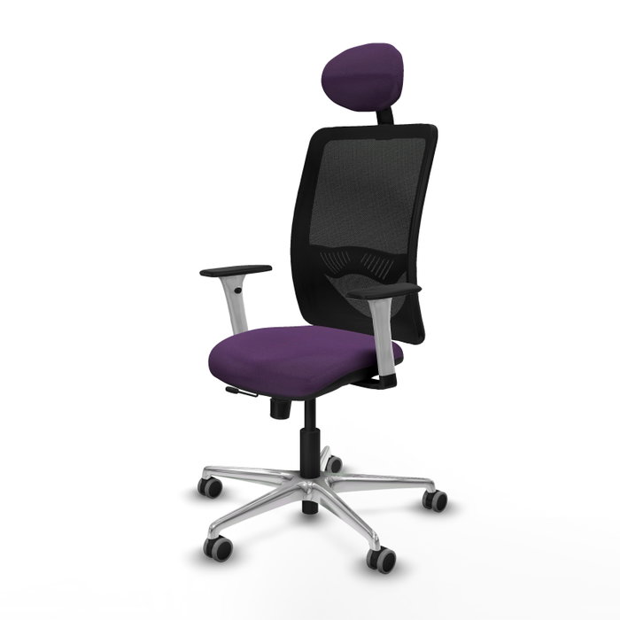 PIQUERAS Y CRESPO Silla de oficina Zulema con mecanismo Sincro/Traslack, Morado y Negro PIQUERAS Y CRESPO Silla de oficina Zulema con mecanismo Sincro/Traslack, Morado y Negro