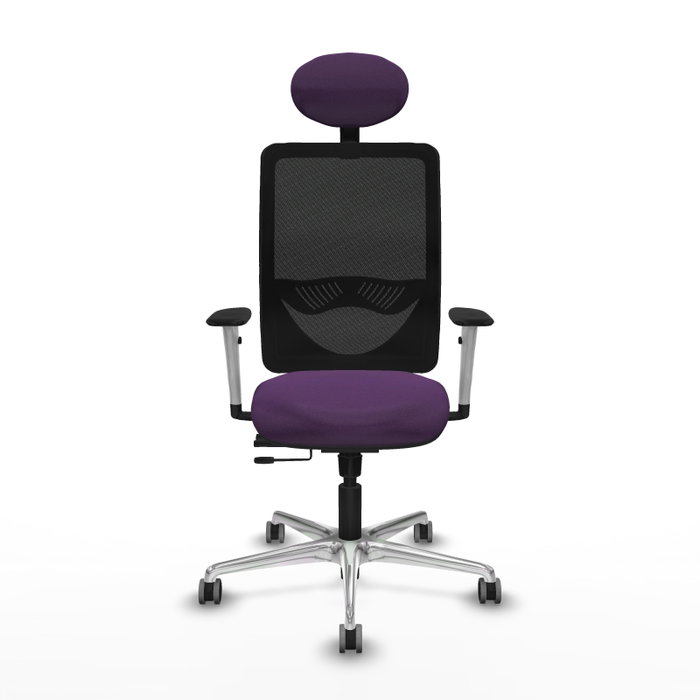 PIQUERAS Y CRESPO Silla de oficina Zulema con mecanismo Sincro/Traslack, Morado y Negro PIQUERAS Y CRESPO Silla de oficina Zulema con mecanismo Sincro/Traslack, Morado y Negro