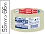 Tesa Cinta de Embalaje Fuerte tesapack® Strong 66 m x 50 mm Transparente, Adhesión Segura, Bajo Ruido