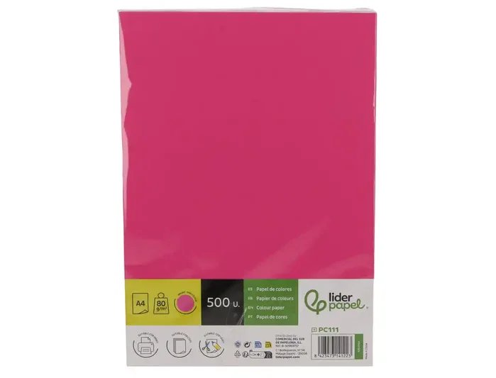 Liderpapel Papel de color Rosa intenso DIN A4 80 g/m²