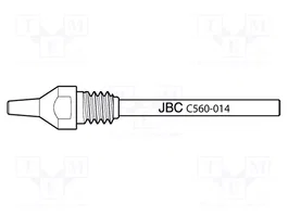 JBC TOOLS Pico para máquinas de desoldar 0,8x2,5mm
