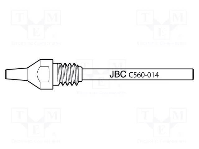JBC TOOLS Pico para máquinas de desoldar 0,8x2,5mm JBC TOOLS Pico para máquinas de desoldar 0,8x2,5mm