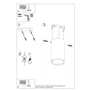 Lámpara de Techo LAGOS SOL-SL.0996 Industrial Moderna Pantalla Cilíndrica Acero Bruto para Sala, Dormitorio o Vestíbulo