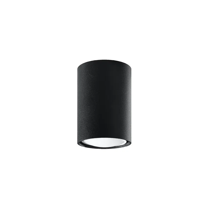 Lámpara de Techo LAGOS SOL-SL.0996 Industrial Moderna Pantalla Cilíndrica Acero Bruto para Sala, Dormitorio o Vestíbulo