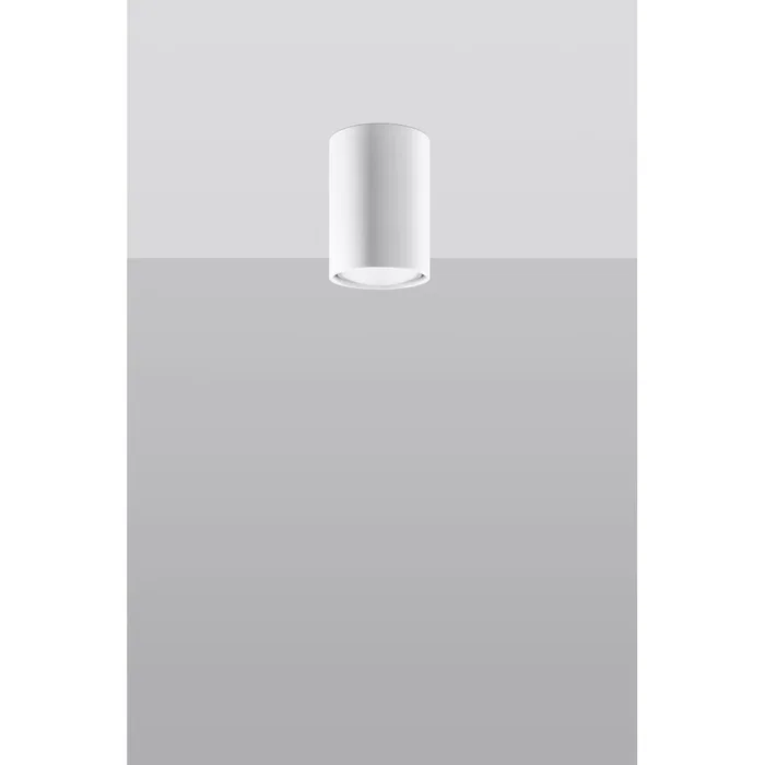 Lámpara de Techo LAGOS SOL-SL.0996 Industrial Moderna Pantalla Cilíndrica Acero Bruto para Sala, Dormitorio o Vestíbulo