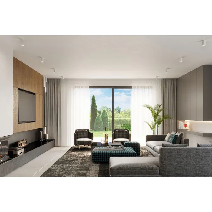 Lámpara de Techo LAGOS SOL-SL.0996 Industrial Moderna Pantalla Cilíndrica Acero Bruto para Sala, Dormitorio o Vestíbulo