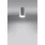 Lámpara de Techo LAGOS SOL-SL.0996 Industrial Moderna Pantalla Cilíndrica Acero Bruto para Sala, Dormitorio o Vestíbulo