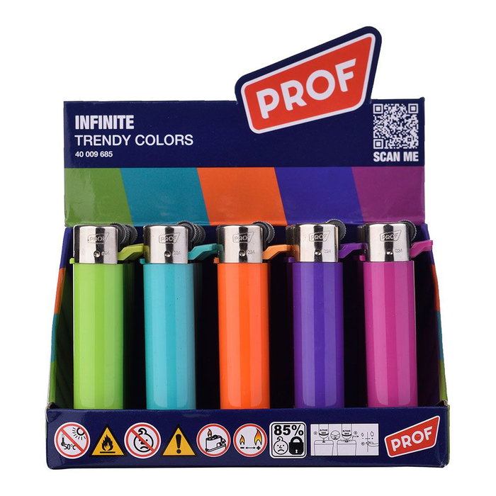 Prof Encendedor Trendy Colors, Colores Surtidos, De Piedra, Euro/U