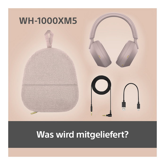 Sony Audífonos WH-1000XM5 Rosa