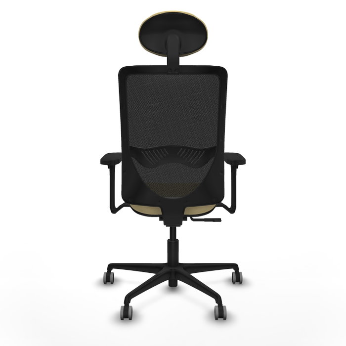 PIQUERAS Y CRESPO Silla de oficina Zulema con mecanismo Sincro, Crema y Negro PIQUERAS Y CRESPO Silla de oficina Zulema con mecanismo Sincro, Crema y Negro