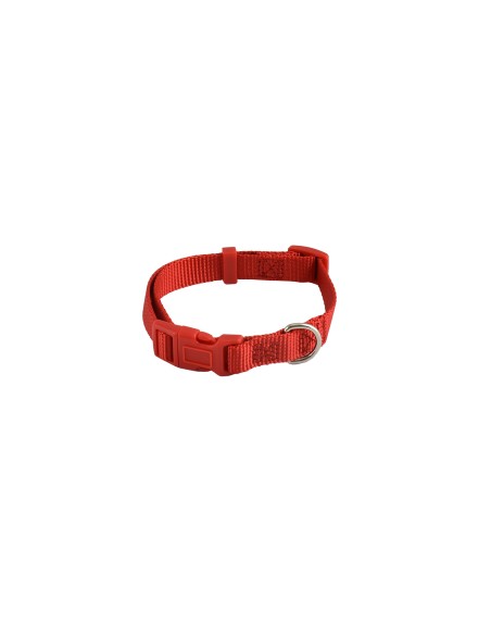 Nayeco Collar Basic Rojo 33-40 cm X 1,5 cm Nylon Trenzado Cierre Click Nayeco Collar Basic Rojo 33-40 cm X 1,5 cm Nylon Trenzado Cierre Click