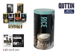 Quttin Bote Metal Rice 11 x 19 cm (12 Unidades)