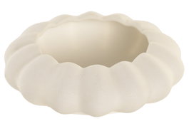 DKD Home Decor Bandeja Vaciabolsillos Tropical Palm Blanco Resina