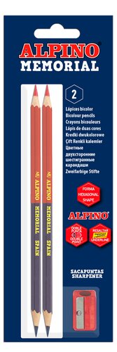 ALPINO Lápiz Oficial Memorial Bicolor con Sacapuntas (Set de 25 unidades) ALPINO Lápiz Oficial Memorial Bicolor con Sacapuntas (Set de 25 unidades)